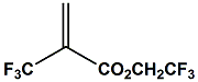 Chemical diagram for Trifluoroethyl α-(trifluoromethyl)acrylate Cas. 91520-39-7